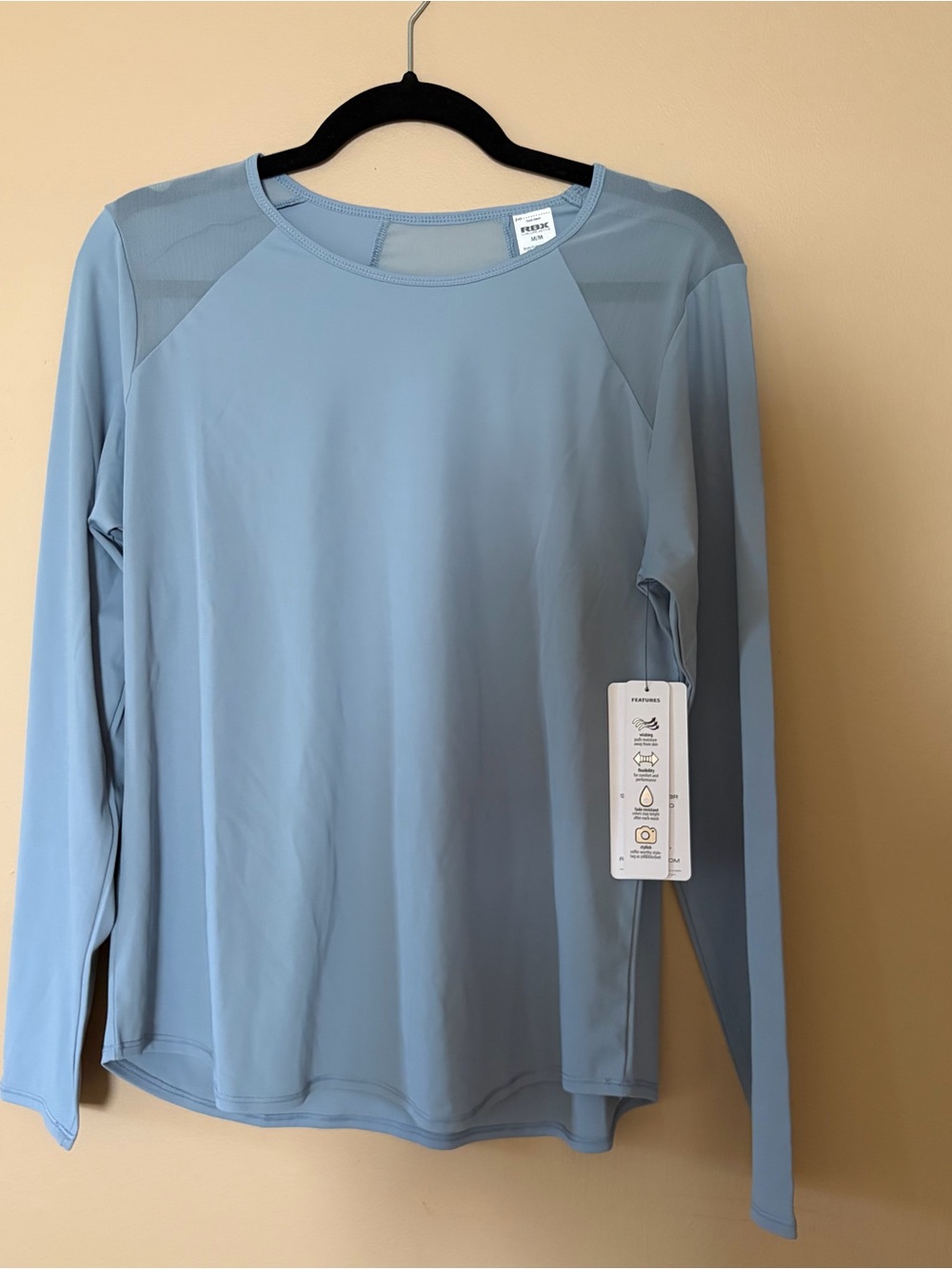 RBX Women's Light Blue Long Sleeve Performance Tee